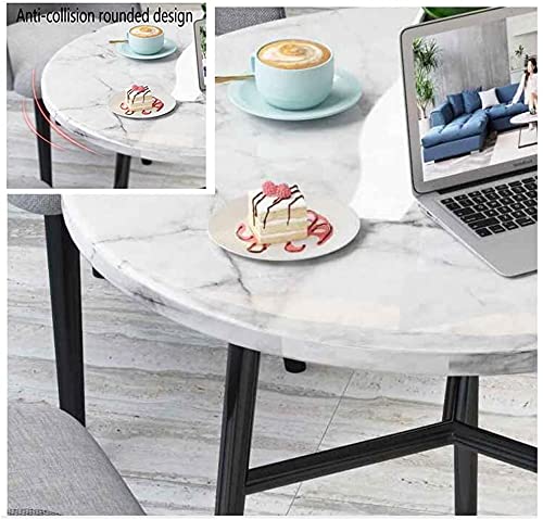 AkosOL Business Dining Table Set Space-Saving Furniture, Cafe Table and Chair Set - Orange/Blue