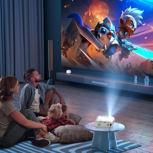 GooDee 4K WiFi Bluetooth Mini Projector with Auto Keystone & Remote Focus