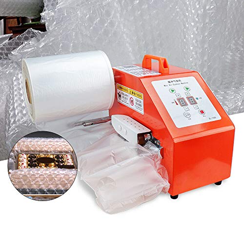Inflatable Air Cushion Machine, 110V-220V 200W Led-Display Air Dunnage Bag Packaging Machine for Packaging Red Wine Glass Products Ceramic Fragile Products Fresh Fruits