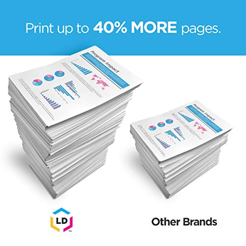 LD Compatible Toner Cartridge Replacement for Dell B5460dn 332-0131 Extra High Yield (Black, 4-Pack)