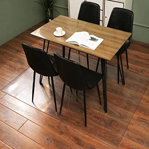 HAIZON Hard-Floor Chair Mat for Hardwood Floor, PVC Clear Transparent, Non-Slip, Scratch Resistant, Wear Resistant - Indoor Home Office Chairmat (Size: 120x1)