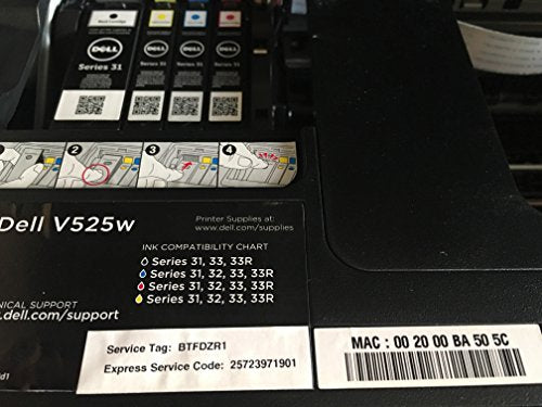 Dell V525W Wireless All in One Inkjet Color Photo Printer with Scanner, Copier & Fax