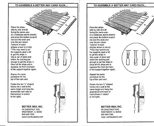 Better Way, Inc. #3 Size T-Card and Rack kit- Large-Beige