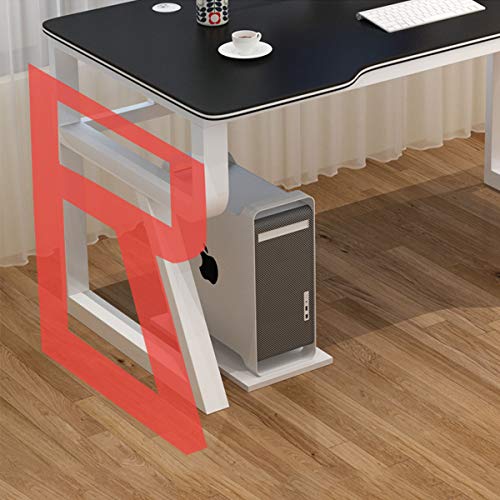 AAGYJ Ergonomic Gaming Desk with Large Surface, R-Shaped Stable Leg and Computer Table Workstation Office Desk Student Desk Gaming Table,H,1406075cm