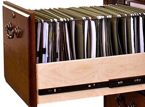 Martin Furniture Huntington Oxford 4-Drawer File Cabinet, Burnish Finish, Fully Assembled