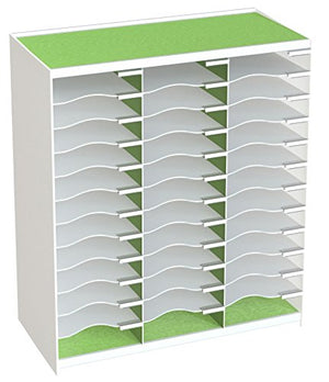 Paperflow Master Literature Organizer, 36 Compartment, White/Green (803.13.08)