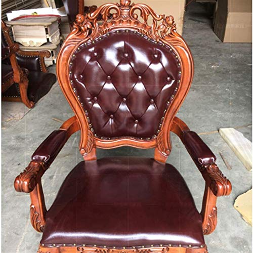 Video Game Chairs Home Office Desk Chairs Office Chairs with Lumbar Support Office Chairs & Sofas Luxurious Home Office Chair,Leather Executive Side Chair Reception Chair with Frame Finish Ergonomic L