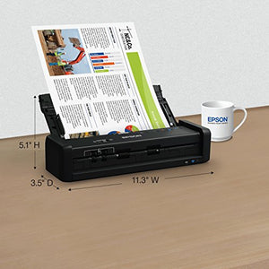Epson Workforce ES-300W Wireless Color Portable Document Scanner with ADF for PC and Mac, Sheet-fed and Duplex Scanning