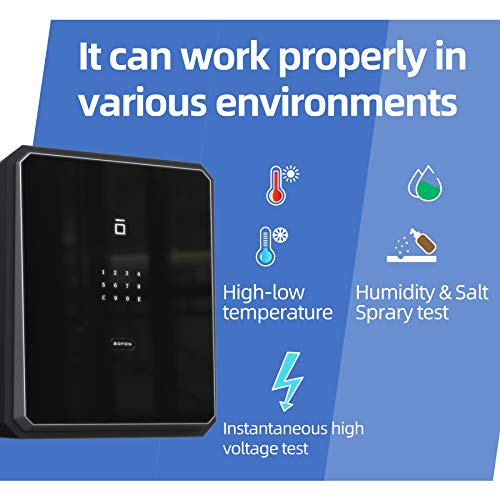 Bofon W-series 2.1Cubic feet Family Fingerprint Password Safe Box with Key,Pistol,Gun Safe,Cabinets for Home Offcie,Lock Box,Security Box,Document safe