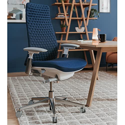 Haworth Fern Ergonomic Office Chair with Digital Knit Finish - Deep Sea Blue