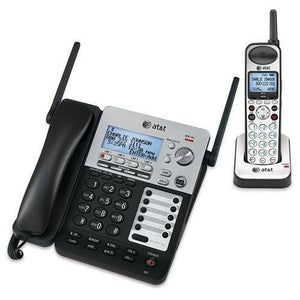 AT&T SynJ SB67138 4-Line DECT Cordless Phone - Silver