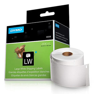 DYMO 30256 LabelWriter Self-Adhesive Large Shipping Labels, 2 5/16- by 4-inch, White, 10 Rolls of 300