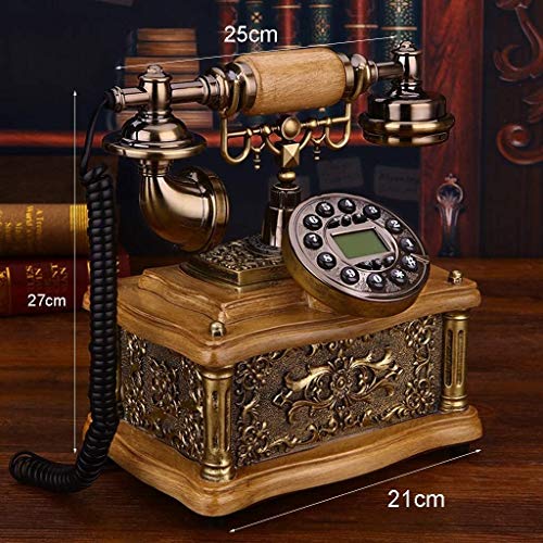 TEmkin Antique Carved Retro Telephone - European Villa Decor