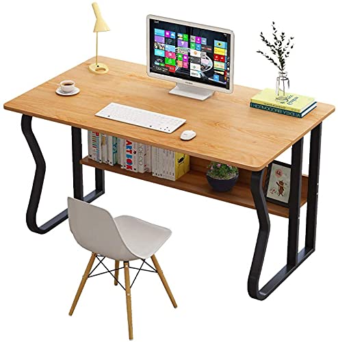 JCXT Computer-Desk Office Desk, Large PC Office Laptop Table, Multipurpose Home Wooden Office Meeting Table Workstation, for Office Living Room, Bedroom Easy to Assemble