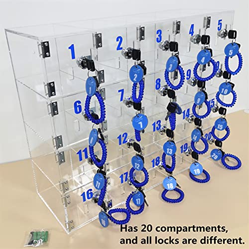 Cell Phone Lockers for Employees Classroom Phone Pocket Chart Storage Organizer Box Office Cell Phone Jail Lock Box on Wall