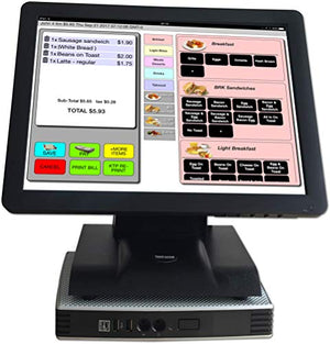 2 Printer Pos Systems for Restaurant Bar or Food Business inc Receipt Printer, Kitchen Printer & Cash Box