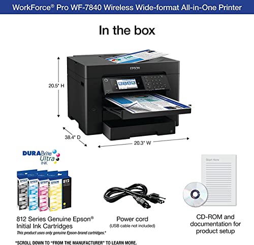 Epson Workforce Pro WF-7840 Wireless Color All-in-One Inkjet Printer