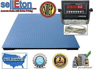 Selleton Certified Industrial Floor Scales OP-916 NTEP(24" x 24" (5000 lbs x 1 lb))