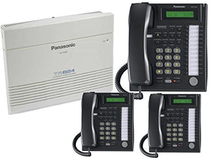 Panasonic KX-TA824 System + (3) KX-T7731 Black