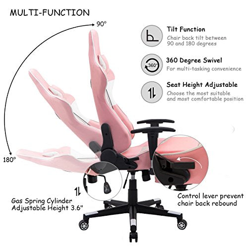 COLIBROX--Ergonomic Gaming Chair High Back Racing Office Chair w/Lumbar Support & Footrest. top gamer ergonomic gaming chair assembly. homall gaming chair website. top gamer chair amazon.