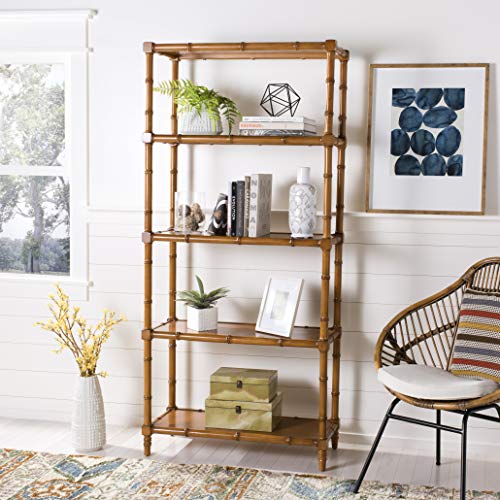 Safavieh ETG3500D Home Collection Ebo Modern Coastal 4 Tier Etagere, Brown