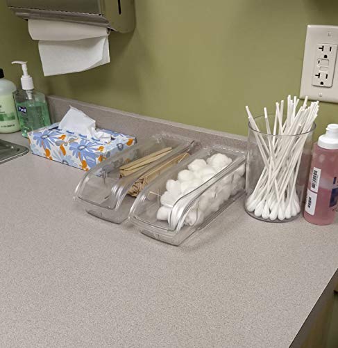 Akro-Mils 305A5 Insight Ultra-Clear Hanging and Stacking Plastic Storage Bin, (10-7/8-Inch x 4-1/8-Inch x 3-1/4-Inch), Clear, (12-Pack)