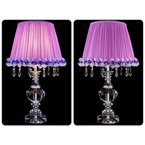 HZB Modern Simplified Crystal Desk Lamp European Romantic Living Room Study Room Crystal Desk Lamp ( Size : 3868cm )