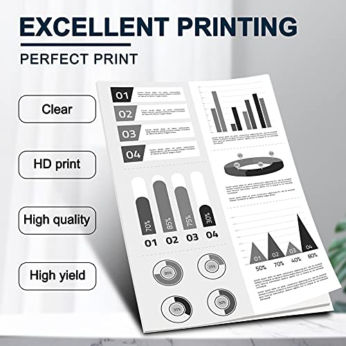 High Yield 6 Pack Black TN450 TN-450 Compatible Toner Cartridge Replacement for Brother MFC-7860DW HL-2242D Intellifax-2840 MFC-7365DN MFC-7460DN HL-2250DN HL-2270DW HL-2280DW Printer Ink Cartridge