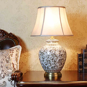 505 HZB Modern Ceramic Desk Lamp Bedroom Bedside Lamp Room Study Room Lamp
