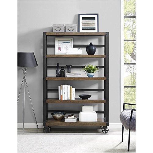 Ameriwood Home 9660196COM Wade, Bookcase, Rustic Gray