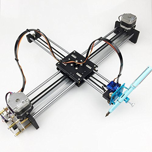 Robot House A3 Working Area Metal Drawing Robot Kit Writer XY Plotter iDraw Hand Writing Robot Kit Based on 3D Printer Corexy or Hbot Structure Support Laser Engraving