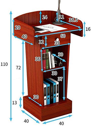 CAMBOS Lectern Podium Stand - Simple Modern Welcome Reception Desk