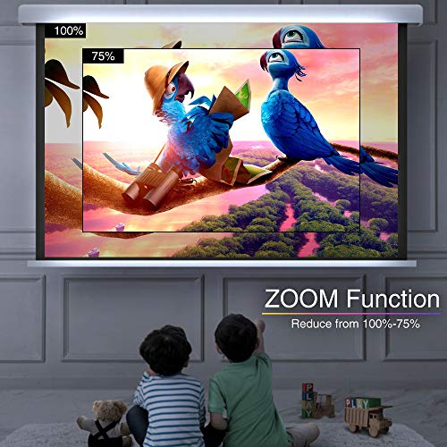 EUG 5500lm Full HD Video Projector with Bluetooth WiFi 2020 Upgraded 2G+16G Android LCD Projector 1080P Native for Presentation Powerpoint Classroom Teaching Outdoor Movie with HDMI VGA USB AV Zoom