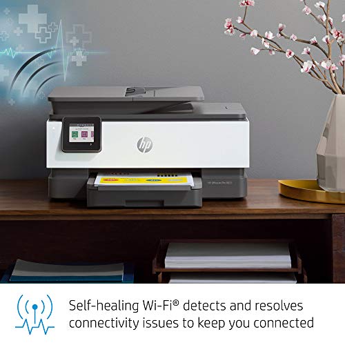 HP OfficeJet Pro 8025 All-in-One Wireless Printer, Smart Home Office Productivity, HP Instant Ink, Works with Alexa (1KR57A)