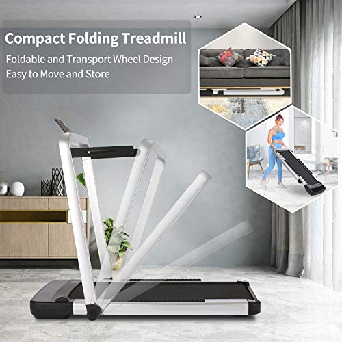 ANCHEER Treadmill,2 in 1 Folding Treadmill for Home, Under Desk Electric Treadmill, Foldable Running Machine Portable Compact Treadmill for Running and Walking Exercise3