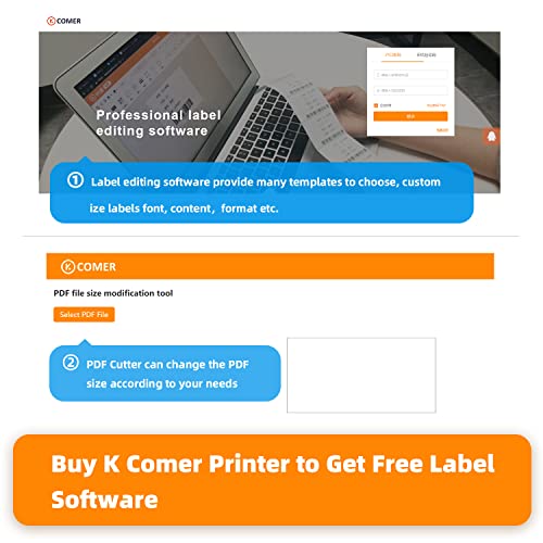 Comer Shipping Label Printer 4×6 -Commercial Direct Thermal Printer High Speed Barcode Label Maker Machine Compatible with Windows Mac Linux for Warehouse Ebay Amazon USPS FedEx DHL
