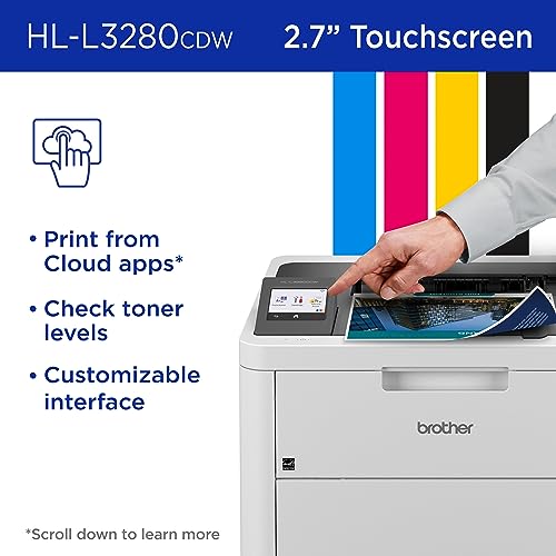 Brother HL-L3280CDW Wireless Color Laser Printer | Duplex, Mobile Printing, Ethernet | Amazon Dash Replenishment Ready