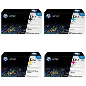 HP 824A (CB384A, CB385A, CB386A, CB387A) Black, Cyan, Magenta and Yellow Imaging Drum Set for CP6015, CM6030, CM6040 MFP