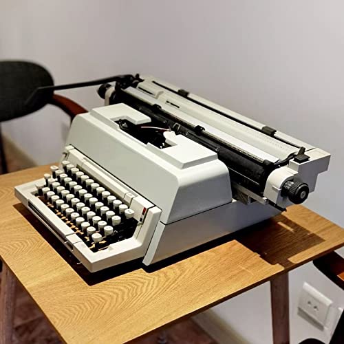 Amdsoc Large Retro Mechanical Typewriter, All Aluminum Alloy Body, 65 * 43 * 20CM