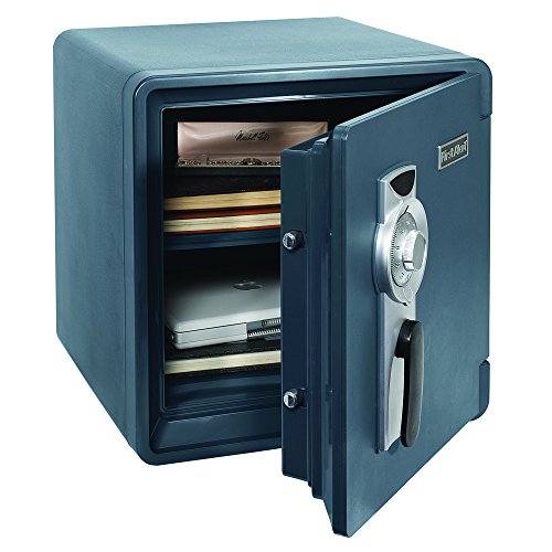 First Alert 2087F Waterproof and Fire-Resistant Bolt-Down Combination Safe, 0.94 Cubic Feet