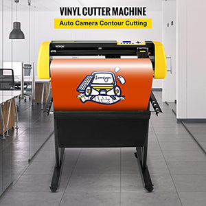 VEVOR Vinyl Cutter Machine, 34" Max Paper Feed Cutting Plotter with Camera Contour Cutting