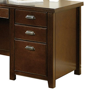 Martin Furniture TLC540 Tribeca Loft Cherry Single Pedestal Desk-Fully Assembled