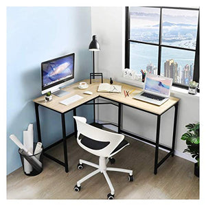 Yyl Corner Desk Office Desk for Home L-Shaped Work Desk Large Computer Desk PC Laptop Study Gaming Table Workstation for Home Office (Color : Beige)
