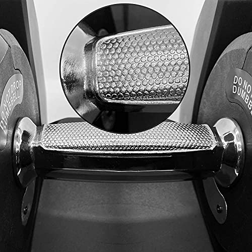 CHLinner Adjustable Dumbbell Weight Strength Training 40KG/90lbs Fitness Equipment Dial System Dumbbell with Handle and Weight Plate for Men Women Bodybuilding Workout Home Gym 1PC