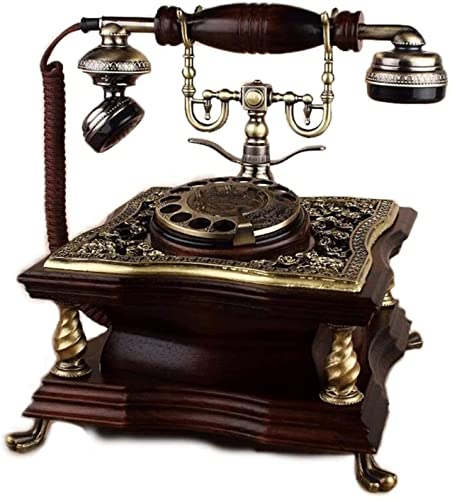 Corded Retro Phone TelPal Vintage Old Phones Antique Landline Phones for Home Office Decor Hotel Telephone with Redial