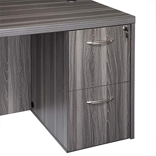 Safco Mayline AFF20LGS Aberdeen 20"D Pedestal FF - Gray Steel Tf