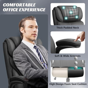 HeroSet Ergonomic Big and Tall Office Chair with Adjustable High Back and Lumbar Support