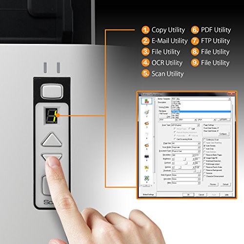 Plustek SmartOffice SC8016U High Speed A3 Document Scanner, 100 Page ADF, 80ppm