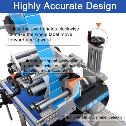 HayWHNKN Automatic Flat Bottle Labelling Machine with Conveyor Belt 110v