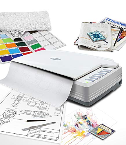 Plustek OpticPro A320E A3 CCD Flatbed Scanner - 12" x 17" Scan Area, 7.8 Second Speed